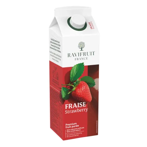 Ravifruit Strawberry Puree - 1kg carton